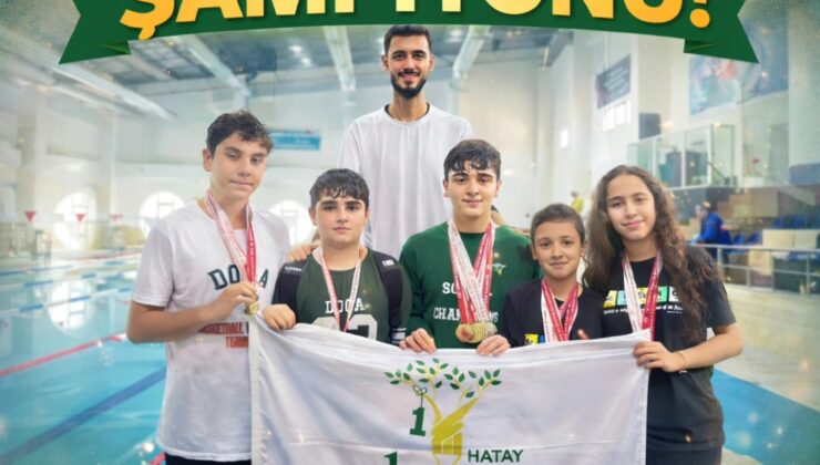 Hatay Doğa Koleji Yüzmede Zirvede: Şampiyonluk Açık Ara Geldi