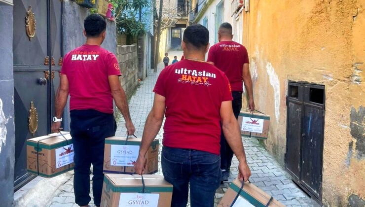 ultrAslan Hatay’dan Sessiz ve Gönülden Yardım