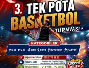 3. Tek Pota Basketbol Cumhuriyet Kupası Başvuruları Başladı